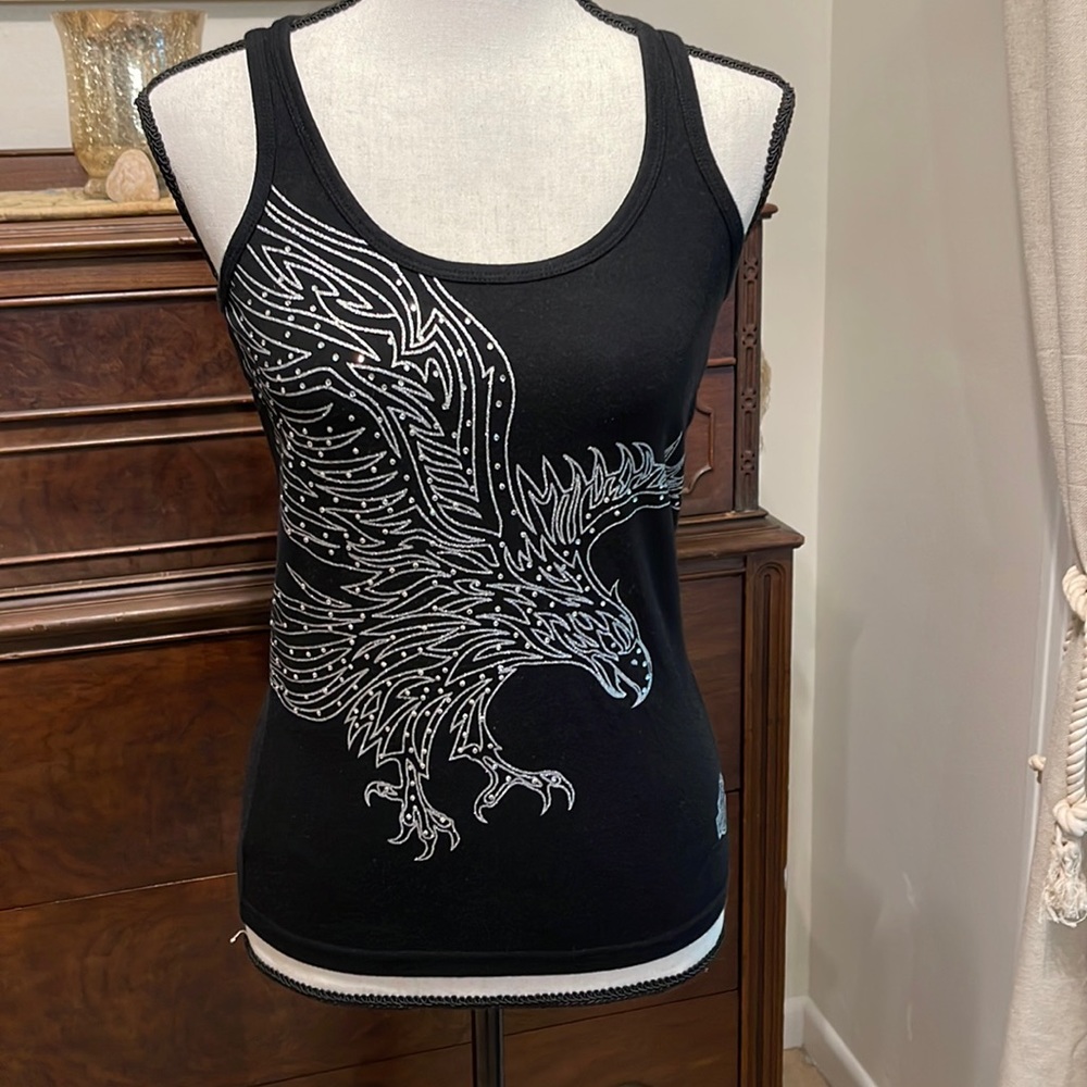 Harley Davidson Rhinestone Top